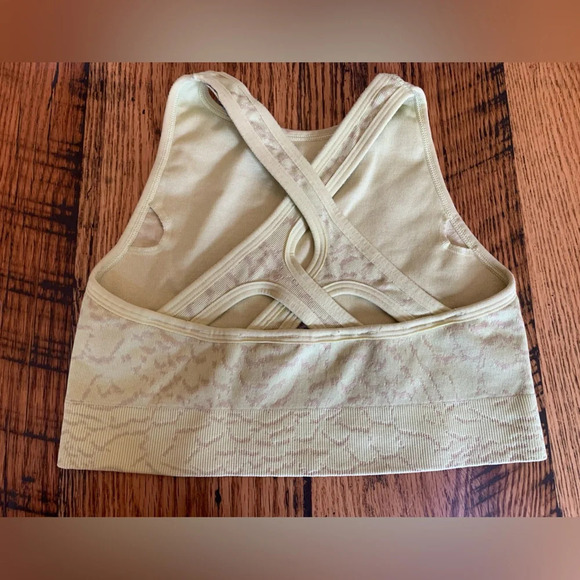 Gymshark lime green High Neck Racerback Sports Bra small - Picture 4 of 6